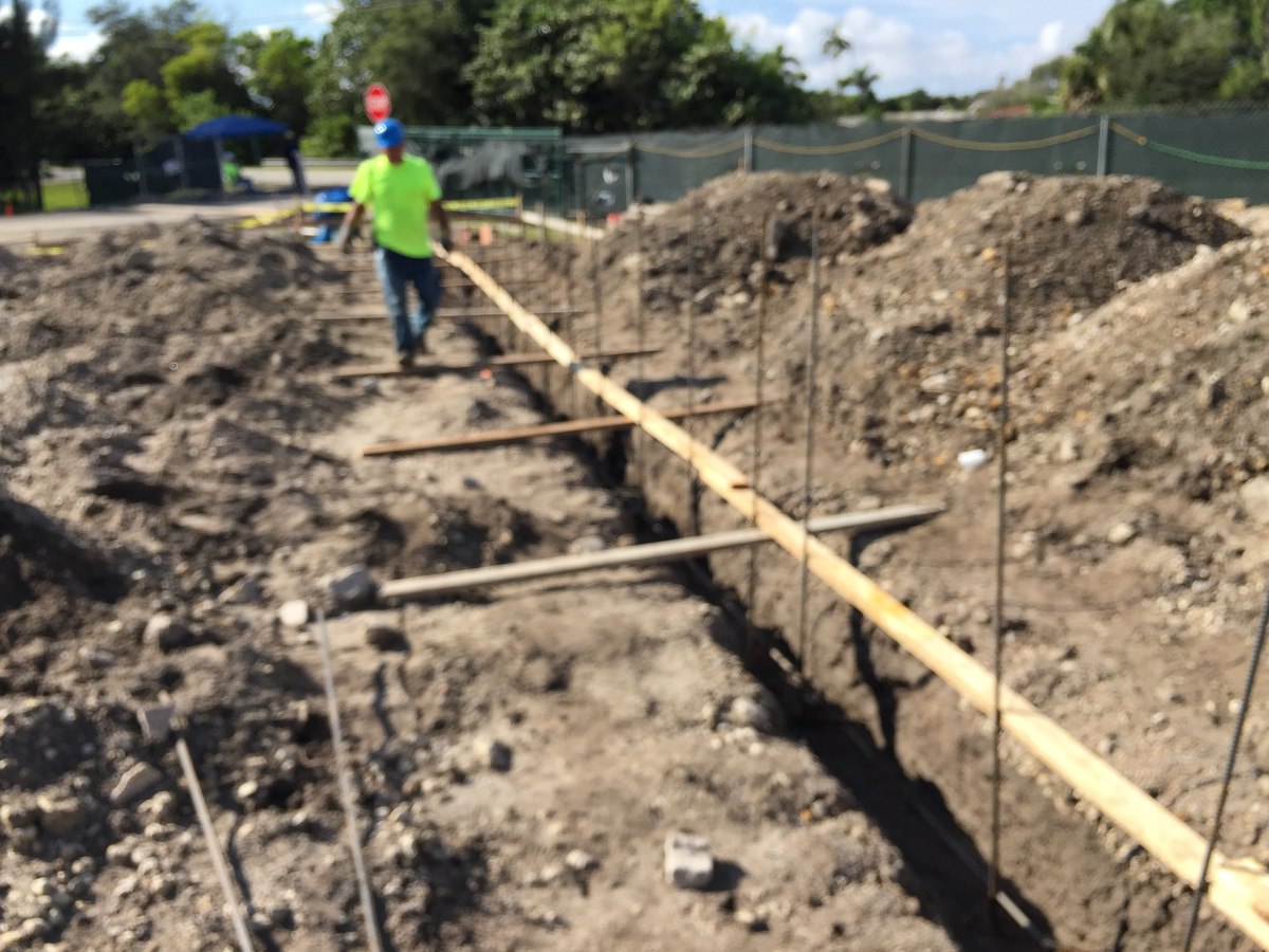JEGC commercial foundation work — operational scale view.